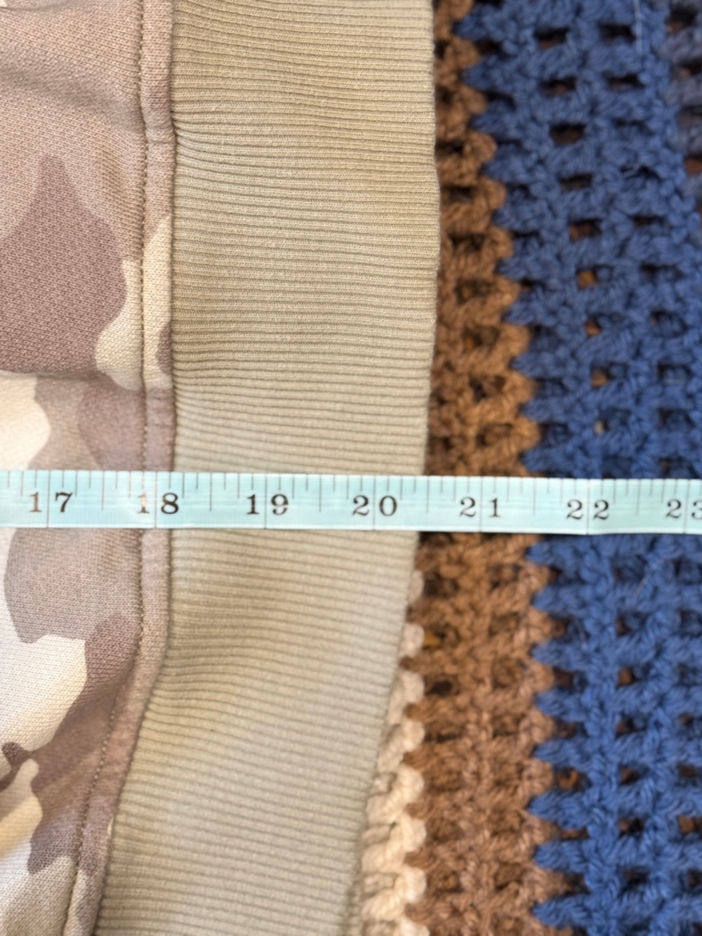 aerie Neutral Green Camo Crewneck Sweatshirt - Picture 7 of 7
